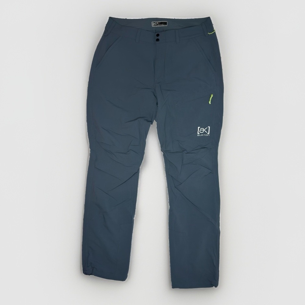 Burton AK Men's Snowboard Ski Pants Gray Blue Size 31 Outdoor Technical